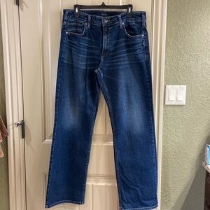 Men’s Dark Blue Colored Jean with a Bootcut Leg By silver Jeans Co. Brand.  EUC!